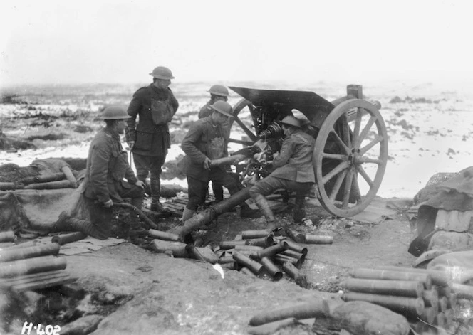 New Zealand Artillery, New Years Day, The Butte, Belgium