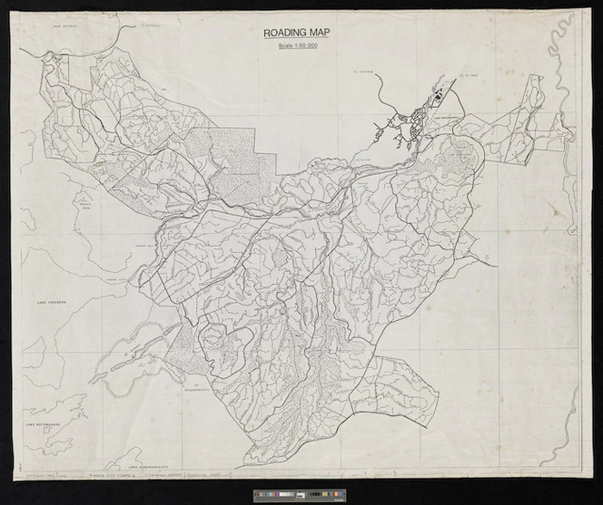 Roading map : [Tarawera Forest].
