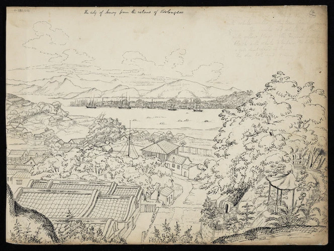 Collinson, Thomas Bernard 1822-1902 :The city of Amoy from the island of Koolongsoo [South China, 1844]