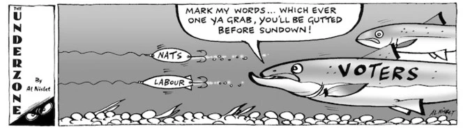 "Mark my words... whichever one ya grab, you'll be gutted before sundown!" 12 February, 2008