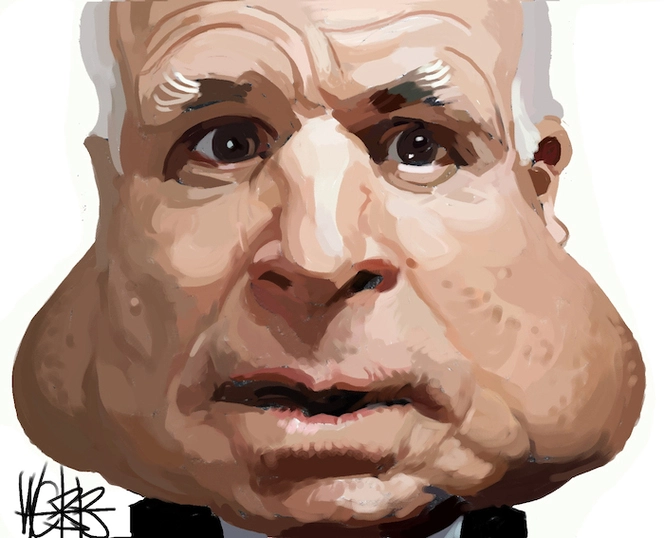 John McCain. 23 March, 2008