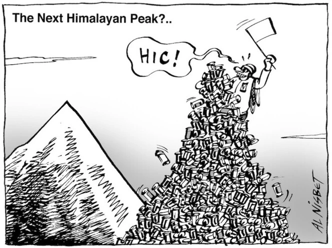 Nisbet, Al, 1958- :The Next Himalayan Peak?.. Christchurch Press, [ ca 30 May, 2003].