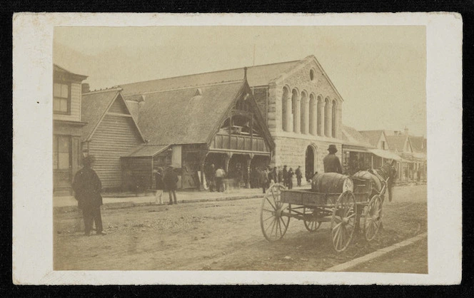 Mundy & La Mert (Christchurch) fl 1860s: Street in Christchurch