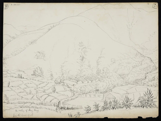 Collinson, Thomas Bernard 1822-1902 :The Valley of Hong Kong from the head of it. [Between 1843 and 1846]