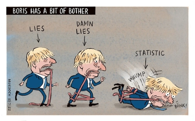 Boris has a bit of bother