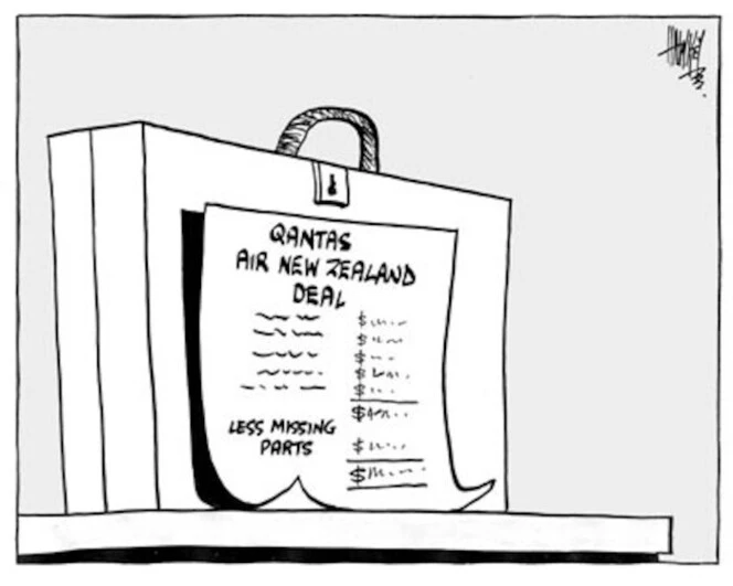 Qantas, Air New Zealand deal - less missing parts. 9 December, 2002.