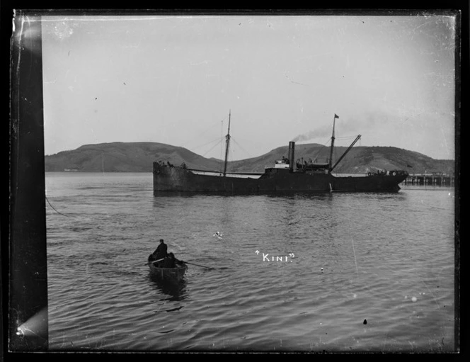 Steam ship Kini in Port Chalmers harbour