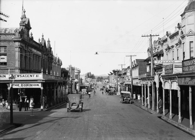 View along Main Street, Dannevirke