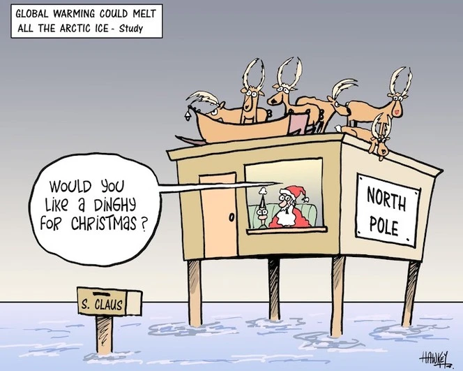 Global warming could melt all the Arctic ice - study. "Would you like a dinghy for Christmmas?" 17 December, 2007