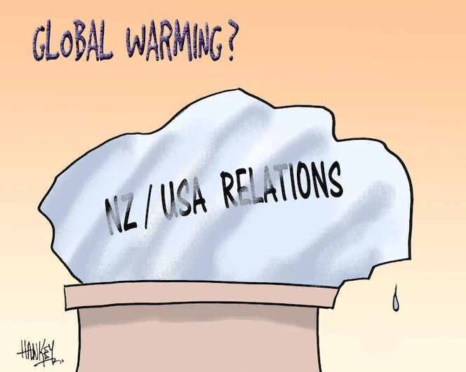Global warming? NZ/USA relations. 22 March, 2007