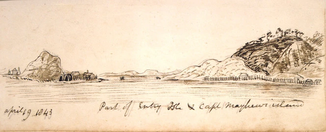 Taylor, Richard, 1805-1873 :Part of Entry Isle and Captain Mayhews island. April 19 1843.