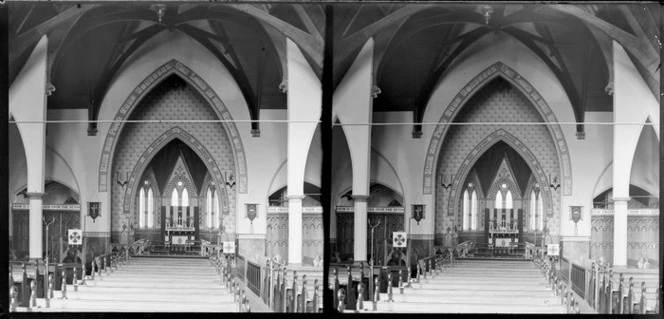 Pews looking to alter, All Saints Church, Dunedin, Otago Region