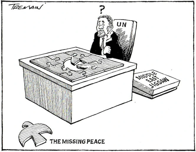 The missing peace. Middle East jigsaw. 8 August, 2006.