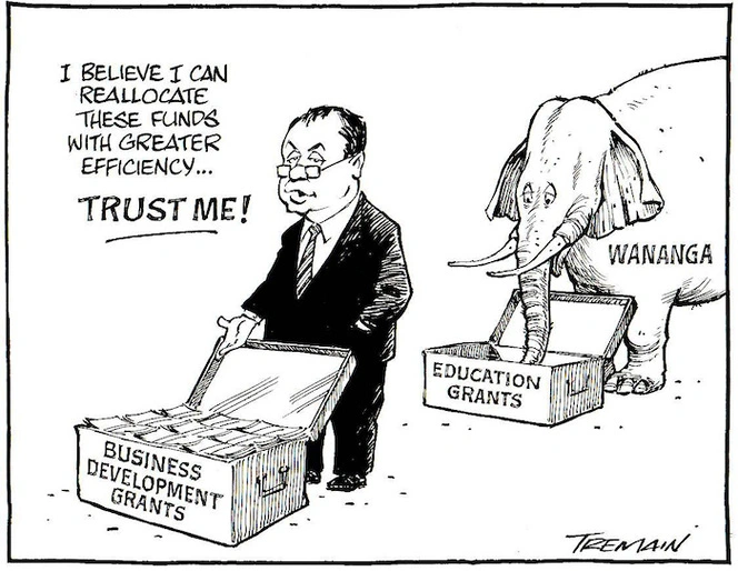 "I believe I can reallocate these funds with greater efficiency... TRUST ME!" 3 February, 2006.