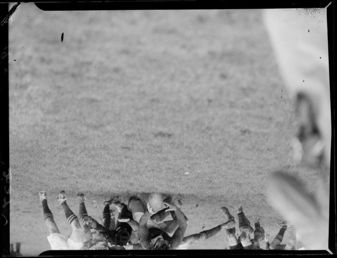 1956 Springbok rugby union football tour, second test match between All Blacks and Springboks at Athletic Park, Wellington