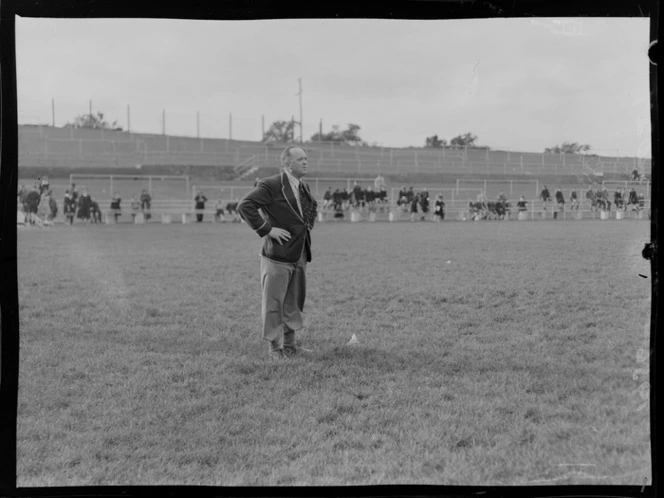 1956 Springbok rugby union football tour, Danie Craven coaching the Springboks at Athletic Park, Wellington