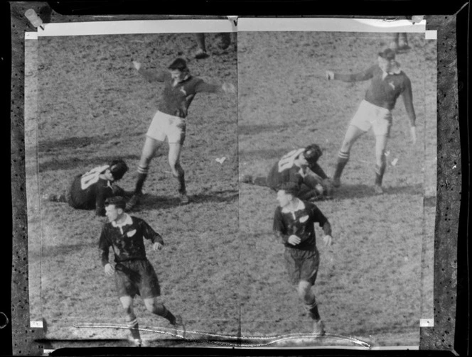 1956 Springbok rugby union football tour, second test match between All Blacks and Springboks at Athletic Park, Wellington