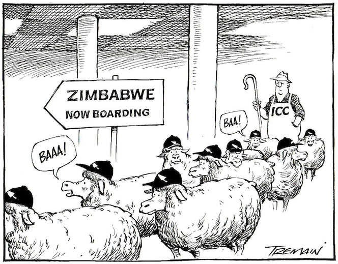 Zimbabwe. Now boarding. Otago Daily Times. 25 July 2005.