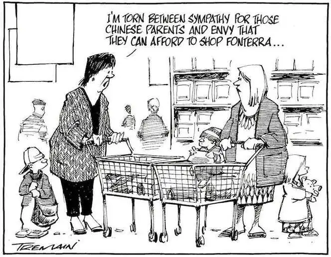 "I'm torn between sympathy for those Chinese parents and envy that they can afford to shop Fonterra..." 18 September, 2008