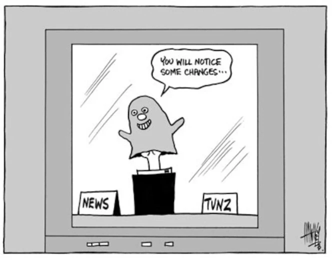 News TVNZ. "You will notice some changes." 30 July, 2003.