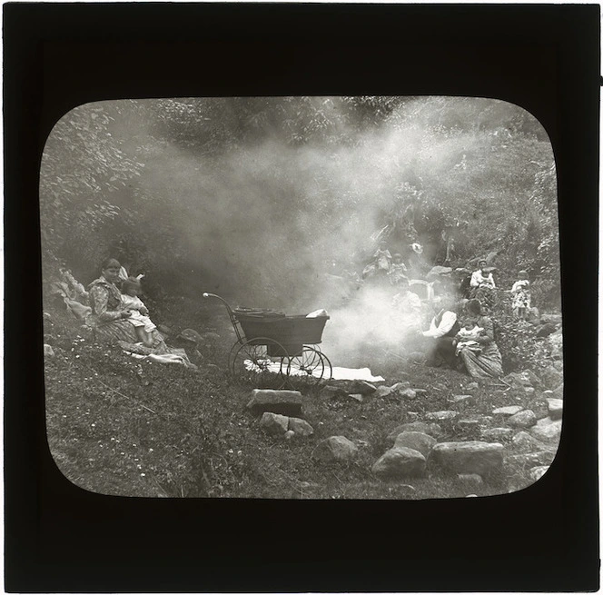 Picnic at Water of Leith stream, Dunedin