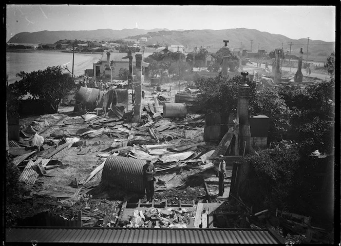 Fire damage at Plimmerton