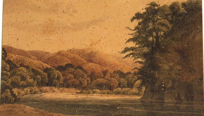 [Smith, William Mein] 1799-1869 :Mungaroa stream 1864