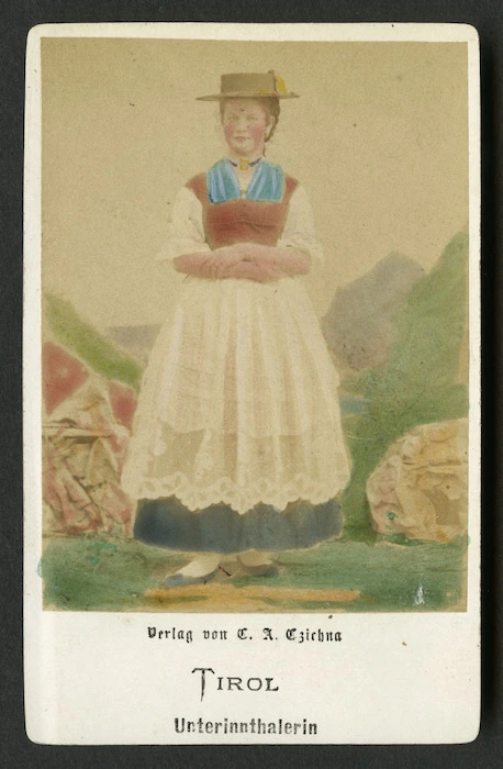 Czichna, C A :Portrait of unidentified woman dressed in Tirolean folk costume