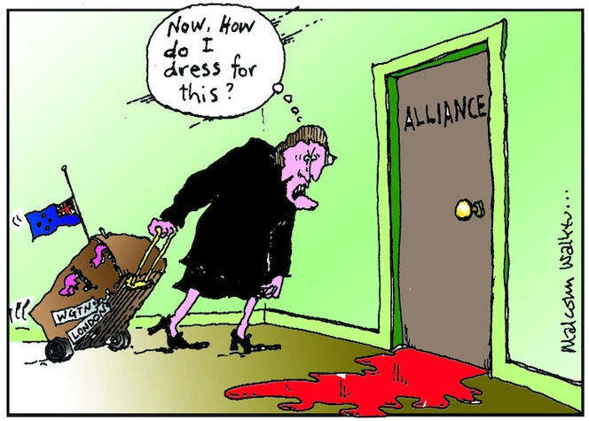 "Now, how do I dress for this?" ALLIANCE. Sunday News, 14 April 2002
