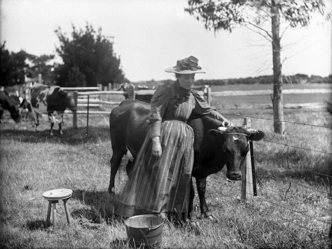 Nellie with Clover the cow