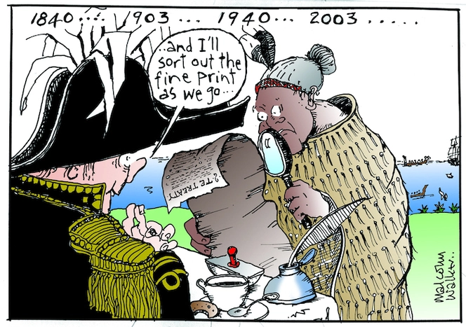 1840... 1903... 1940... 2003... "... and I'll sort out the fine print as we go.." Sunday News, 7 February 2003