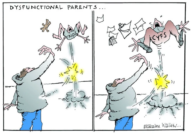 DYSFUNCTIONAL PARENTS... Kids. CYFS. Sunday News, 28 November 2003