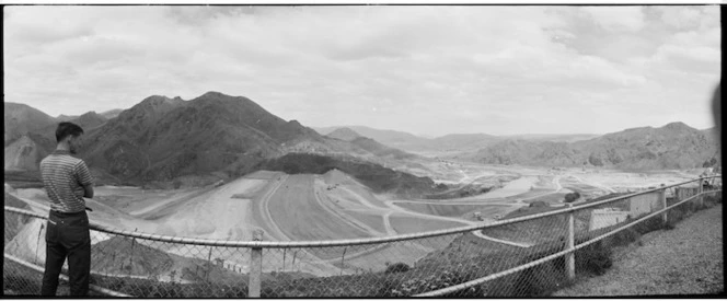 View of the Benmore Hydro project, New Zealand