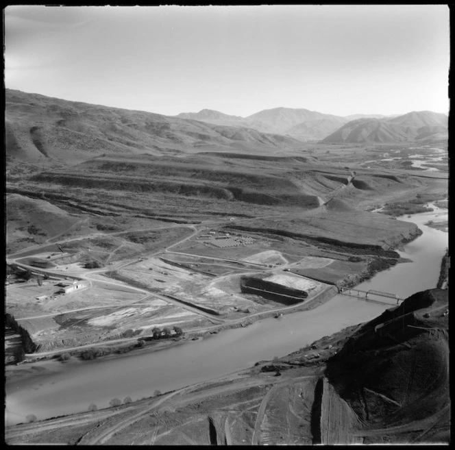 View of the Aviemore Hydro project, New Zealand