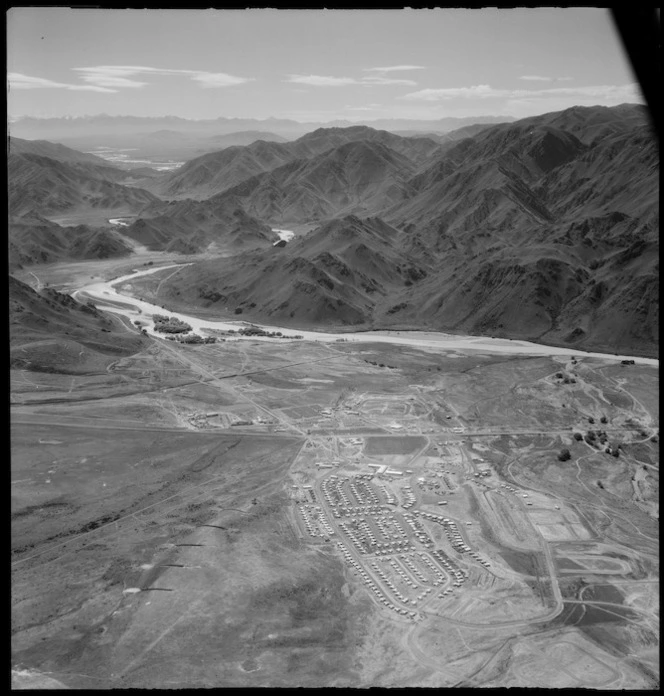 View of the Benmore Hydro project, New Zealand