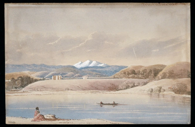 Hoyte, John Barr Clark, 1835-1913 :Rua Pahu from Wanganui River. [1870s?]