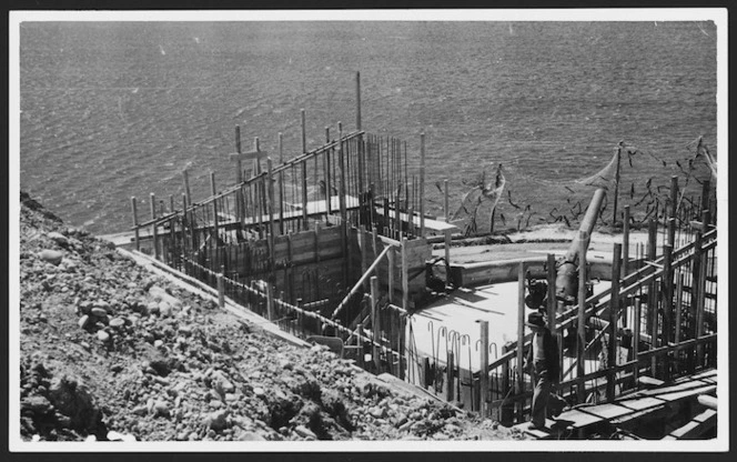 East gun site, Blumine Island, Marlborough; part one of a two part panorama