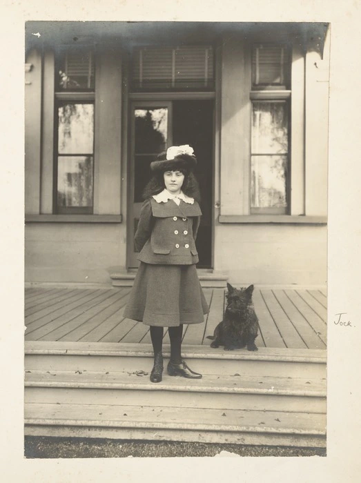 Lady Eileen Knox in the grounds of Government House, Auckland - Photograph taken by Herman John Schmidt