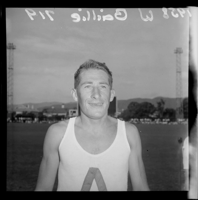 Athlete Bill Baillie at Hutt Recreation Ground