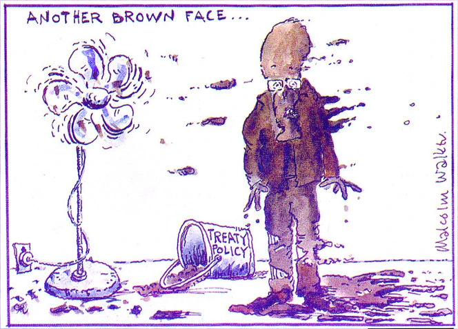 ANOTHER BROWN FACE... Treaty policy. Sunday News, 4 February 2005