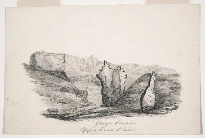 [Harrisson, Charles] :Greigs Station, Upper Taieri Plains [1863?]