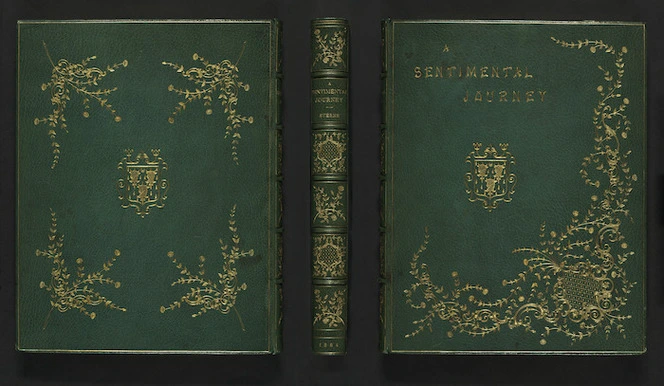A sentimental journey through France and Italy / by Laurence Sterne ; with twelve full page illustrations in photogravure, by the Goupil process, and numerous sketches throughout the text, from designs by Maurice Leloir.
