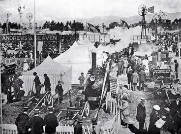 Image: Carnival Week in Christchurch : the implement section of the Canterbury A & P Association's metropolitan show.