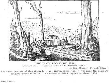 Image: The Taita Stockade, 1846.