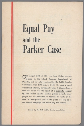 Image: Equal Pay and the Parker Case