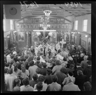 Image: Celebration of Good Friday at a [Greek Orthodox?] church