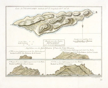 Image: Glassbach, Christian Benjamin, 1724-1779 :Charte von der Insel Pitcairn. [1775?] / C B Glassbach sc. [Plate] 14.