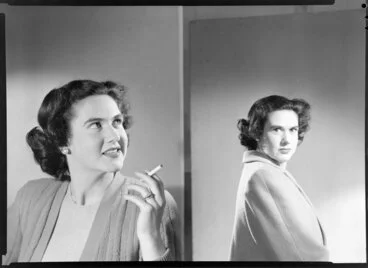 Image: Mrs Stewart, model [two images]