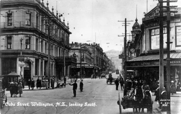 Image: Looking south along Cuba Street, Wellington