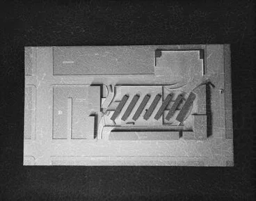 Image: An architectural model of the never-built...